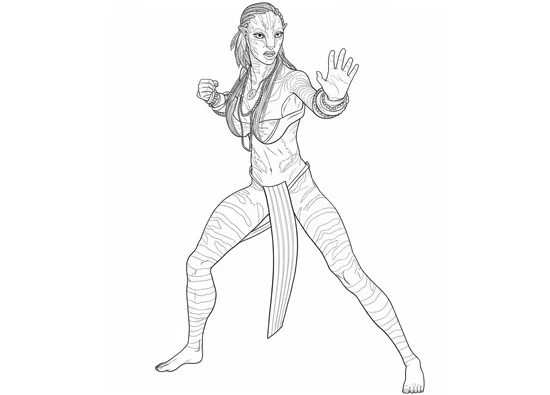 Neytiri, the protagonist of Avatar